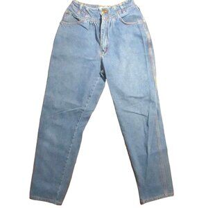 Vintage Women's Jeans 25x28 1980's High Waist Raw Denim 9/10 Boho Hippy Brandon